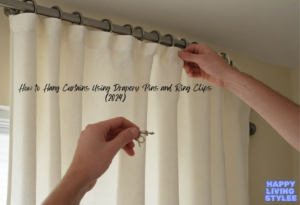 How to Hang Curtains Using Drapery Pins and Ring Clips(2024)