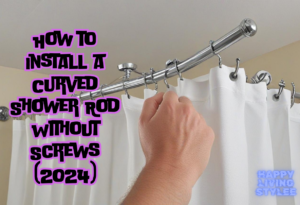 How to Install a Curved Shower Rod Without Screws (2024)